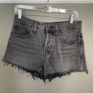 Madewell Relaxed Denim Shorts with Raw-Hem